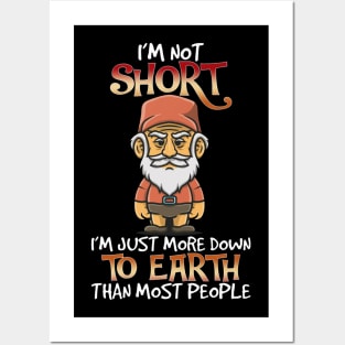 I'm Not Short I'm Just More Down To Earth Than Most People Posters and Art